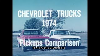 1974 CHEVROLET CHEVY CHEYENNE PICKUP TRUCK COMPARED TO FORD RANGER BLAZER SUBURBAN & VAN  17764