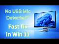 USB Microphone Not Detected in Windows 11? Fix It Fast (Discord/Zoom/OBS)