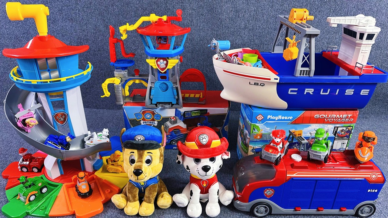 14 Minutes Satisfying with Unboxing | Super Cool Paw Patrol Toys Collection Review | ASMR