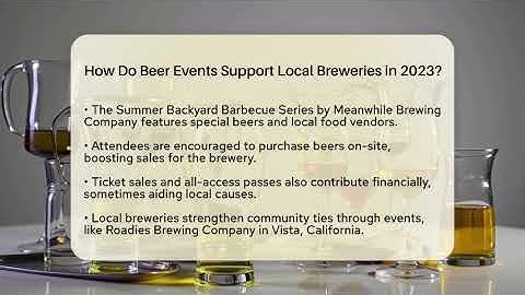 How Do Beer Events Support Local Breweries in 2023? | The Pint Guy