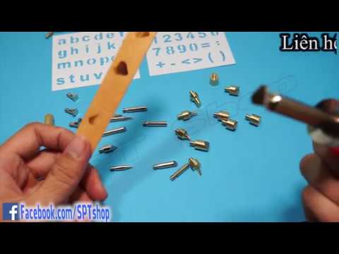 Video Bút lửa khắc gỗ | Bút lửa khắc chữ vẽ tranh lên gỗ ✅... - youtube