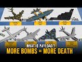 Heavy Bombers Payload Size Comparison 3D