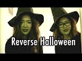 Reverse Halloween. If Witches, Zombies, and Ghosts dressed as humans