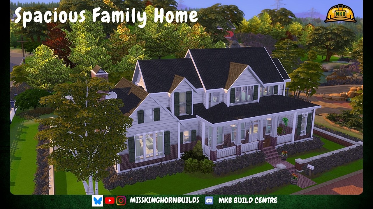 Spacious Family Home | The Sims 4 | Speed Build | No CC