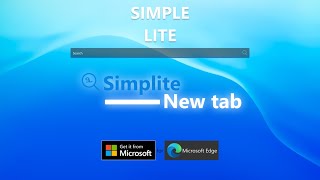 Simplite New Tab Preview - Crafted By Fitzxel