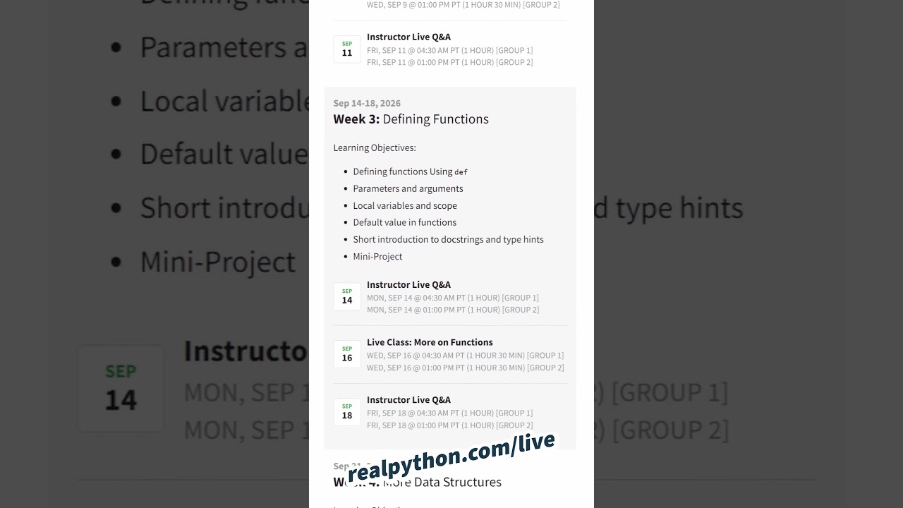 Learn Python Fundamentals in a Live Beginner Cohort!