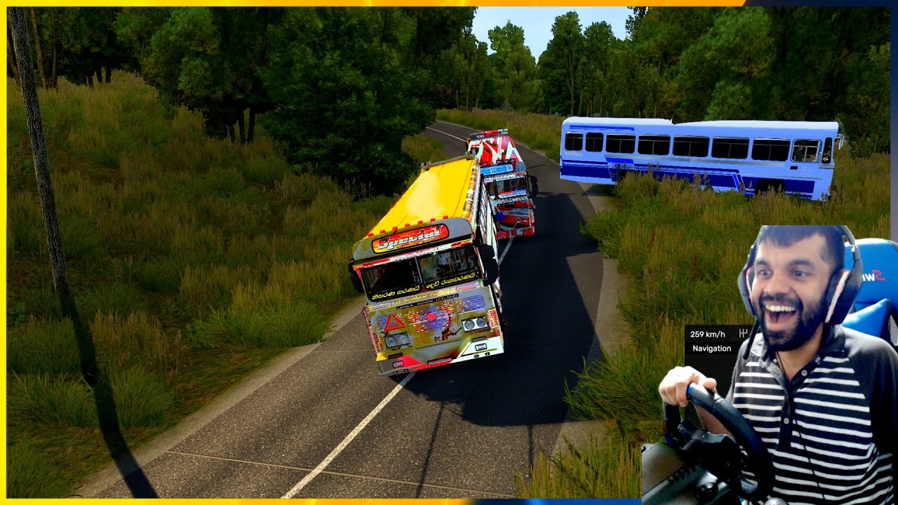 එපා කියද්දිමයි ඒ බස් එක ඉස්සර කලේ | Ets 2 multiplayer convoy #ets2 #srilanka