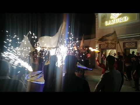 كرنفال زين العرسان عراضة شامية فرقة أسود الصالحية 0969615205 أفراح الشام ملوك الافراح هيبتنا من الله 