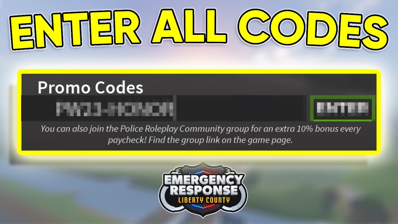 ALL ERLC PROMO CODES! Police Week, and other codes! (ERLC Roblox) YouTube