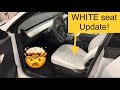 Tesla Model Y WHITE SEAT Update