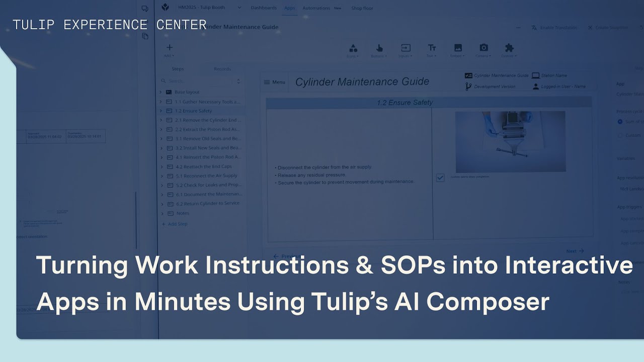 Transform PDFs into Interactive Apps: Tulips AI Composer Demo