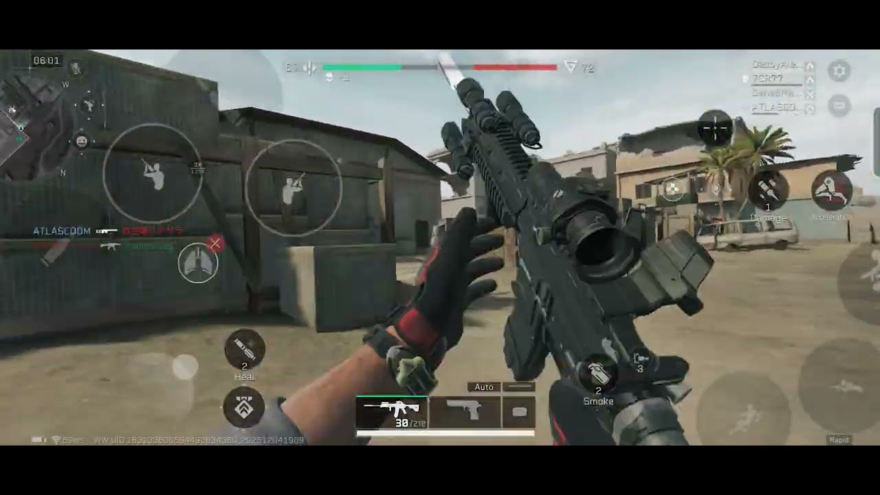 Delta Force Mobile Rush Mode Gameplay | Fast-Paced Action on Snapdragon 855+