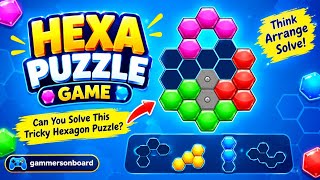 Hexa Puzzle Game 🧩 | Can You Solve This Tricky Hexagon Puzzle? 🔥 #youtube #trending  screenshot 5