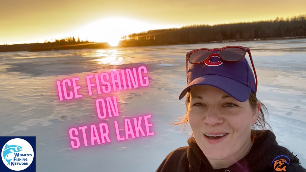 Ice Fishing On Star Lake Alberta