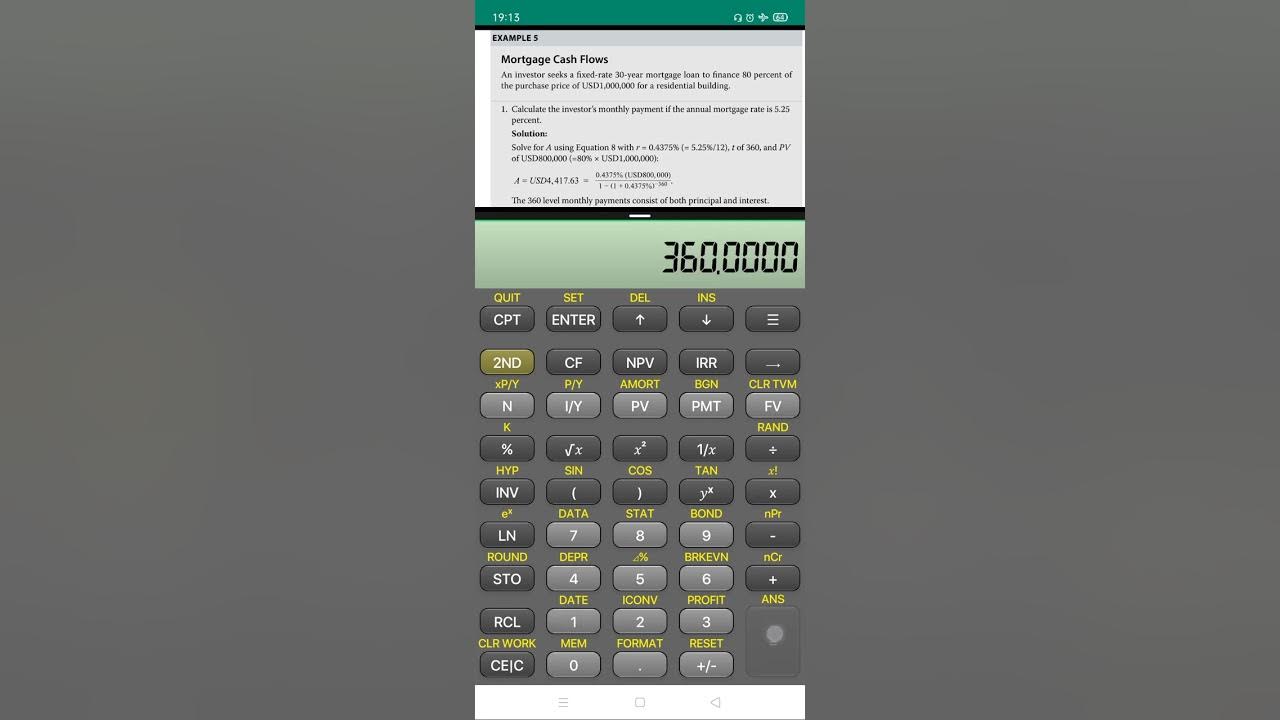 How to solve this practice problem on financial calculator using TVM