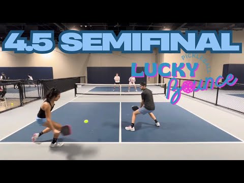 4.5 semifinal game Mega￼ pickleball winter classic tournament ￼￼