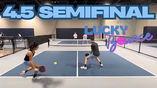 4.5 semifinal game Mega￼ pickleball winter classic tournament ￼￼