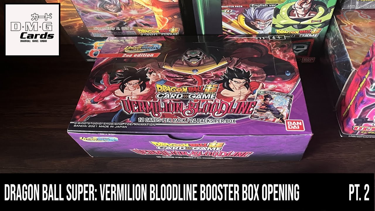 DB Super TCG Vermilion Bloodline Booster Box Opening, Pt. 2