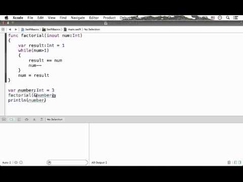 Define inout Parameters in Swift
