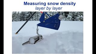 Measuring snow density - layer by layer