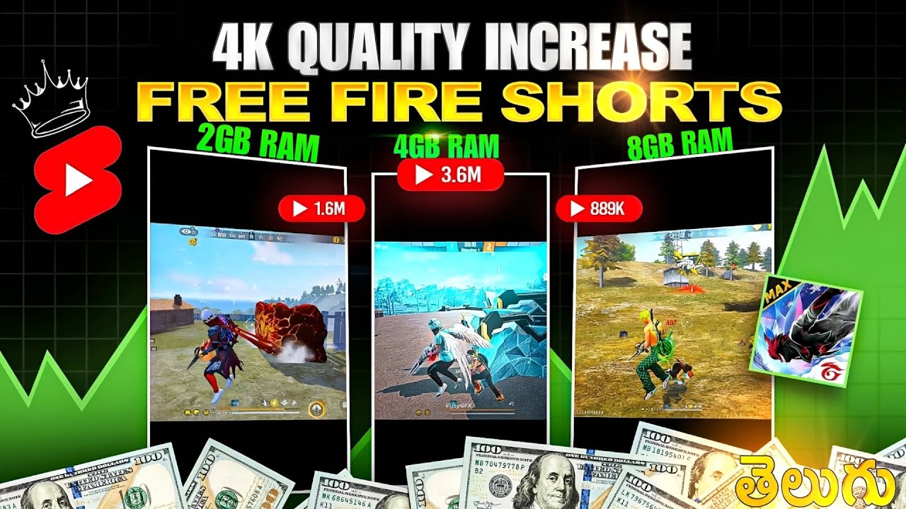 Short Videos Quality Increase Tutorial 📈💯 Free Fire Short videos improve ur quality🤗🤤