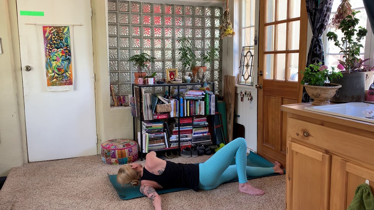 Yoga to Soothe Sore Muscles and Release Stored Tension | CBD Therapy Collaboration - YouTube