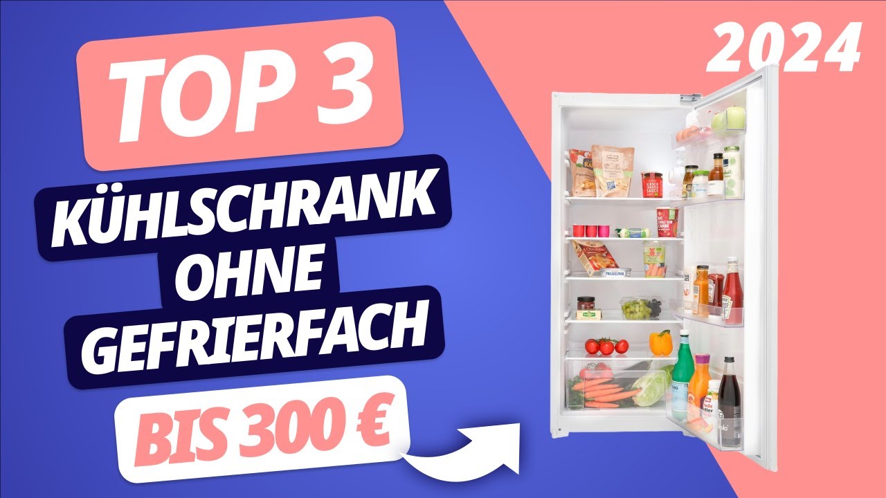 Der BESTE KÜHLSCHRANK OHNE GEFRIERFACH 2024 unter 300 Euro