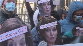 New Yorkers protest end of eviction moratorium