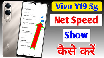 Vivo y19 5g mobile me net speed kaise dekhe / How to show net speed in Vivo y19 5g