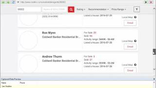 Sc Agent Phone Numbers From Realtor Using Webharvy