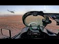 atmospheric video of a helicopter mi-24