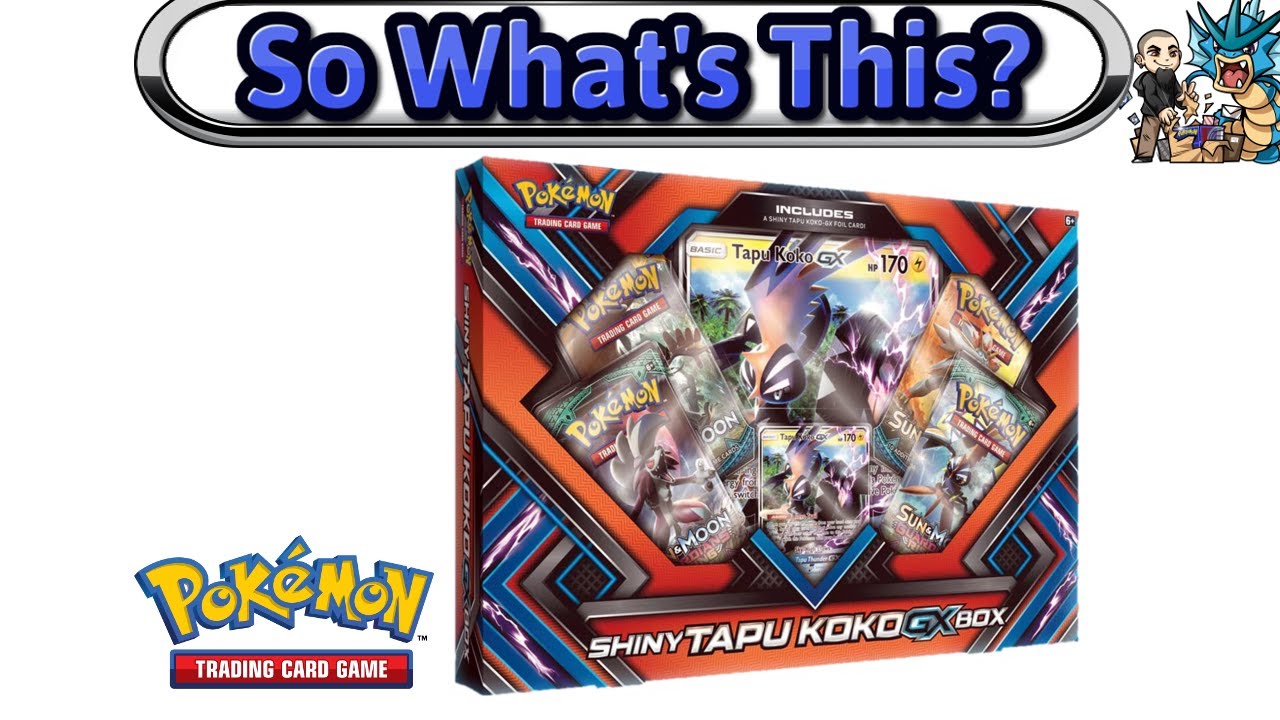 Pokemon Shiny Tapu Koko GX Box  Pokemon, Pokemon trading card, Cool pokemon