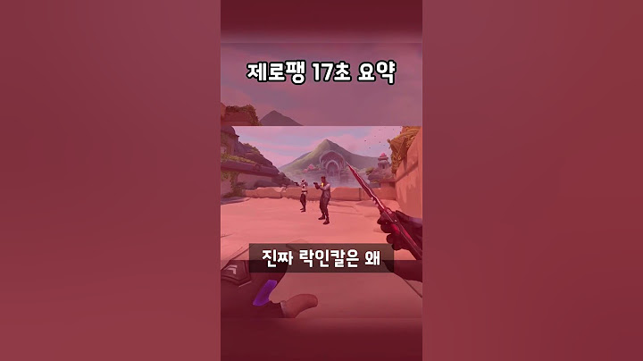 제로팽 17초 요약 [발로란트]