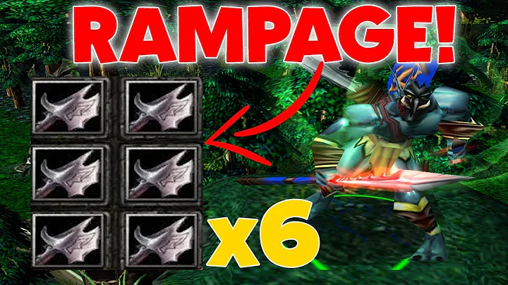 DOTA HUSKAR X6 HALBERDS (RAMPAGE + DESTROYED FOUNTAIN)