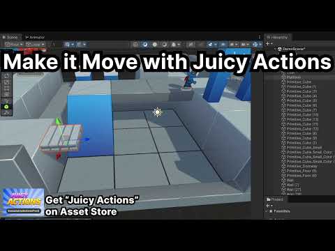 Movement with Juicy Actions available on Unity Asset Store