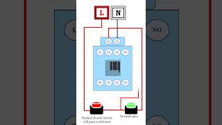 self locking circuits work in contactor system #wiring #contactor #star