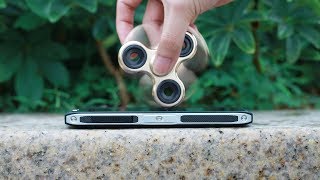 Rapid Rotation Fidget Spinner Vs Ip68 Rugged Phone Blackview Bv7000, Fashionable And Thin Body