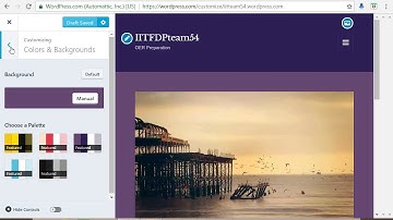 Basic customization in a WordPress Site