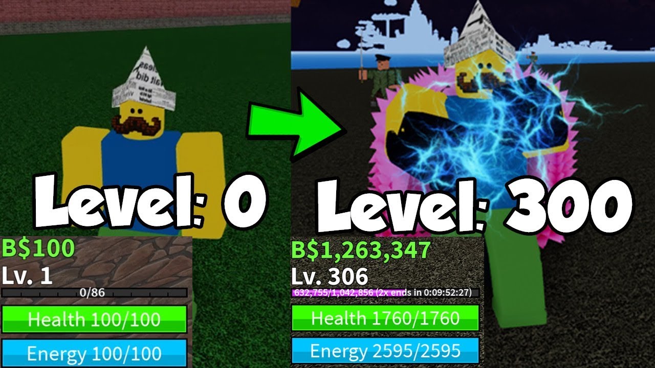 I Reached Level 300 Defeat All Bosses Blox Piece Youtube