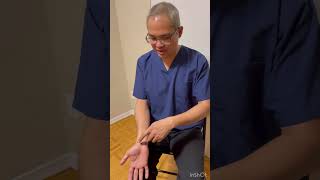 Acupressure point when you’re upset using Ghost point ( by Sun Si Miao) called ghost heart.