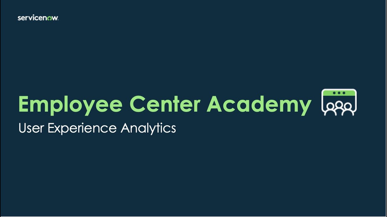 Employee Center Academy User Experience Analytics YouTube