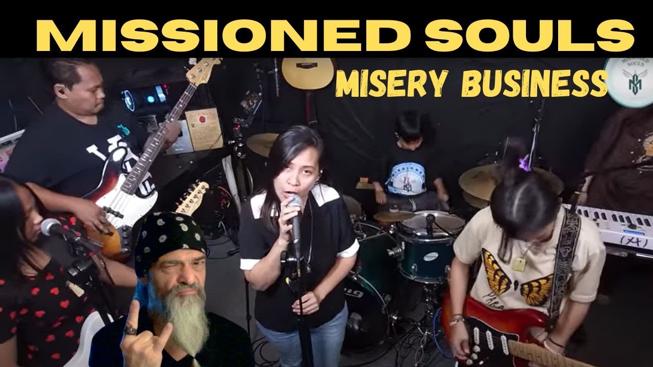 MISSIONED SOULS - MISERY BUSINESS (PARAMORE COVER) Absolutely PERFECT! Metal Musician (REACTION)