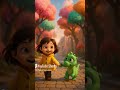 Kids girl and dragon fun #newsong #funnycartoo #punjabisong #punjabimusic #cute