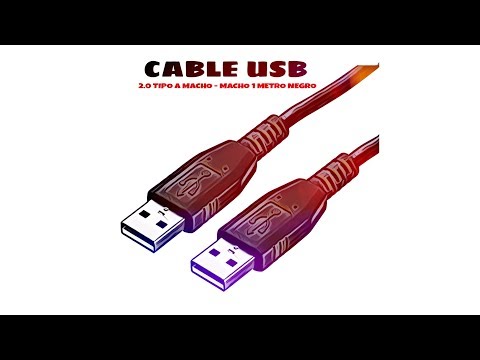 Video de Cable USB 2.0 tipo A macho - macho 1 M Negro