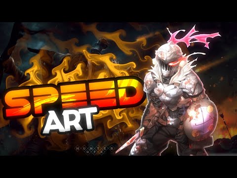 speed-art:banner-de-goblin-slayer-|-pixellab-y-ps-touch-|-hunter2703