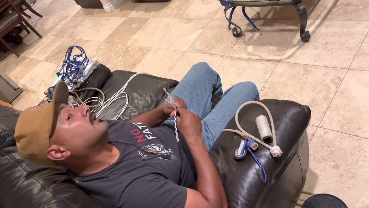 How to make a horse bosal with Matthew Walker knot easier way