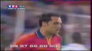 ESPAGNE-FRANCE MATCH AMICAL 2001 VF TF1