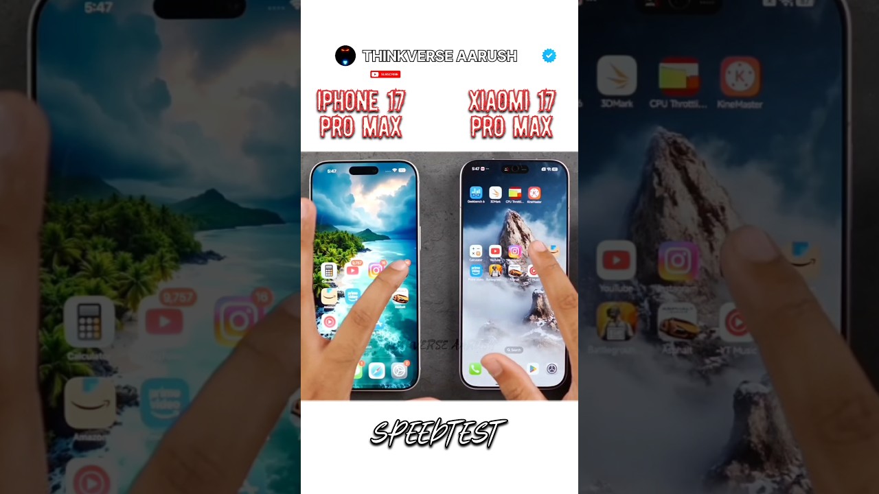 IPHONE 17 PRO MAX ⚡️ XIAOMI 17 PRO MAX | SPEEDTEST 