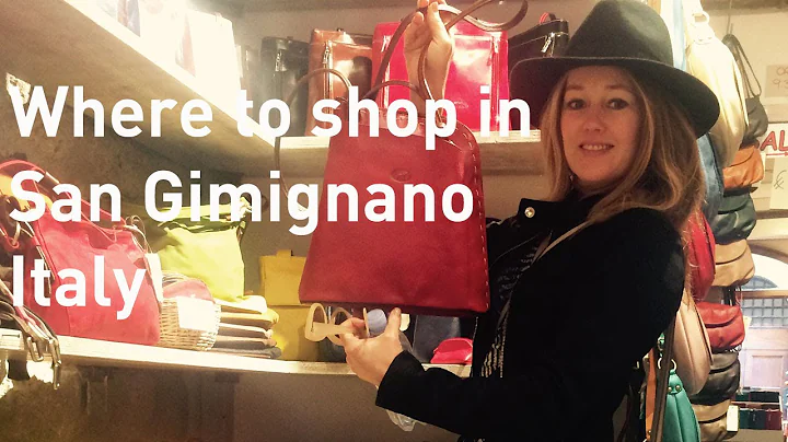 Where to shop in Italy - San Gimignano - leather shoes & bags - best gelato