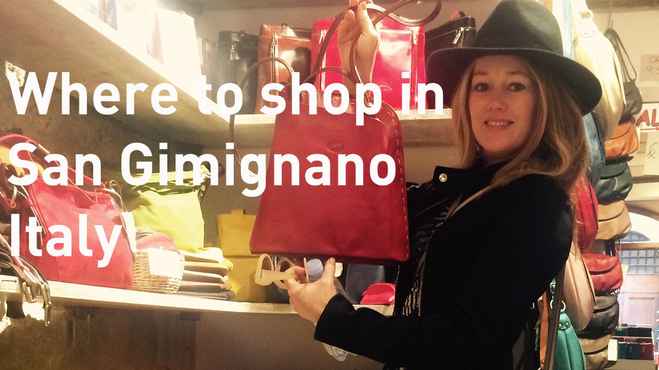 Encommium Wolf in schaapskleren ritme Where to shop in Italy - San Gimignano - leather shoes & bags - best gelato  - YouTube